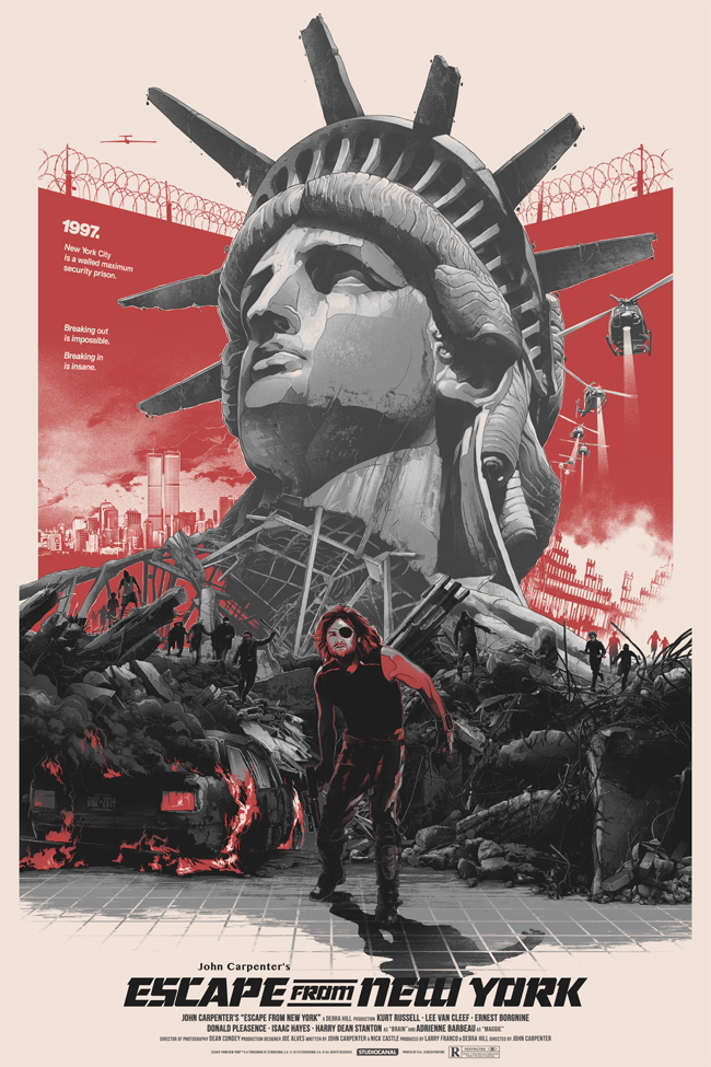 Escape from new york movie poster