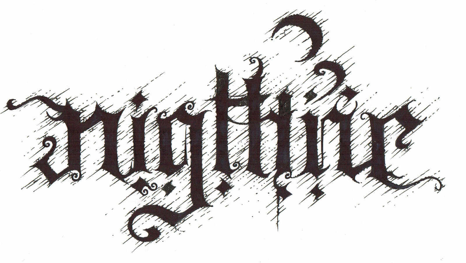 ejemplo tipográfico de logotipo satanico