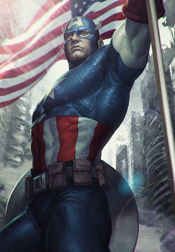Capitan-america-illustration-artgerm-oldskull
