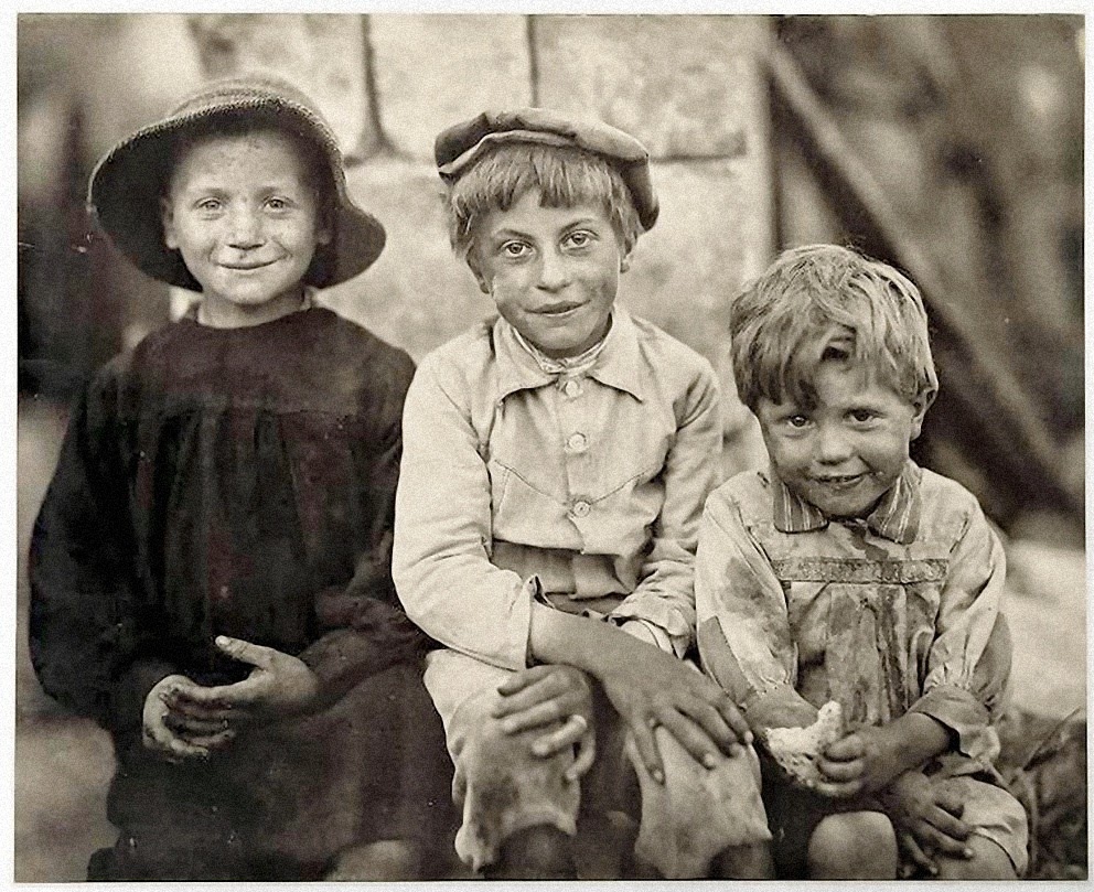 Niños de la calle fotografiados por Dorothea Lange