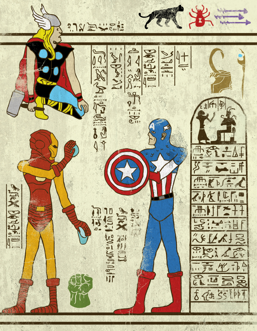 hero-glyphics-avengers-josh-lane-illustration