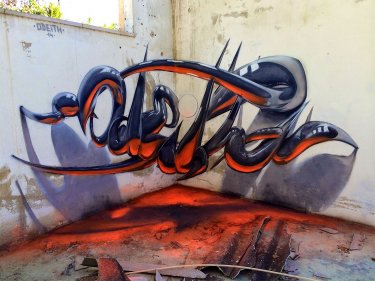 graffiti en 3d de Odeith