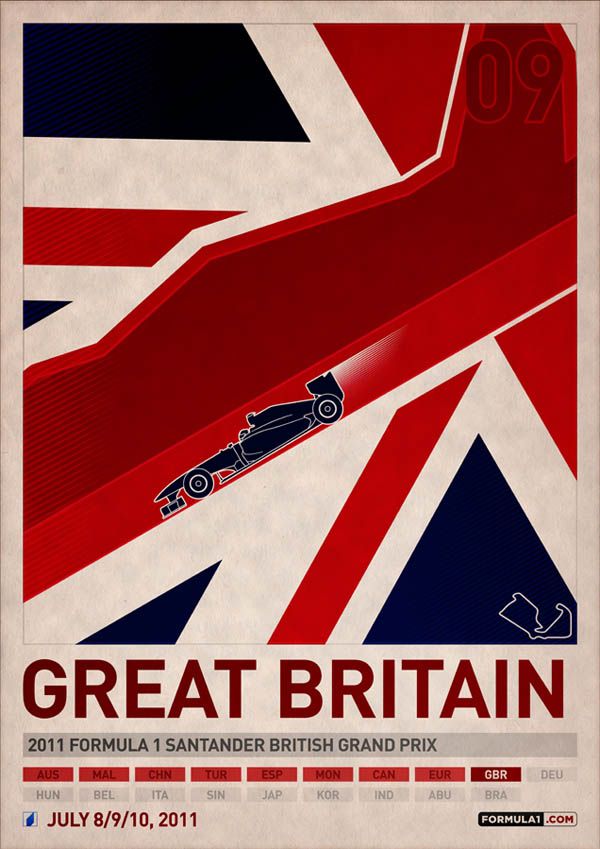great britain 2011 carteles de coches