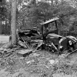 accidente de coche en boston en los años 30