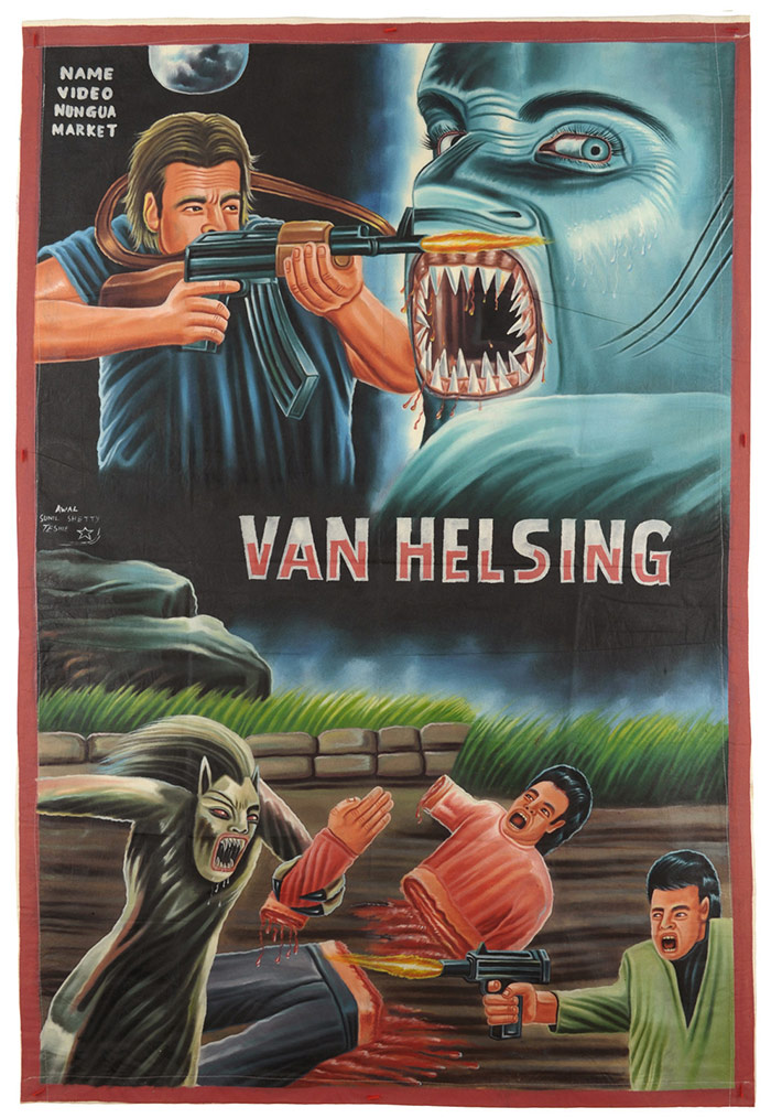 poster de cine de van helsing hecho en ganah