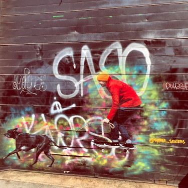 pared graffiti en brooklyn