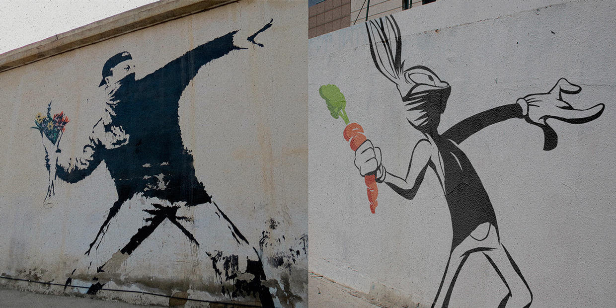 Banksy es interpretado y coloreado por Butcher Billy