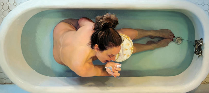 food women and hyperrealistic painting 3