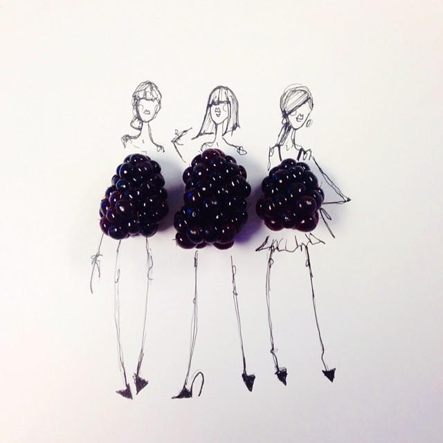 Gretchen Roehrs fashion food illustration 9