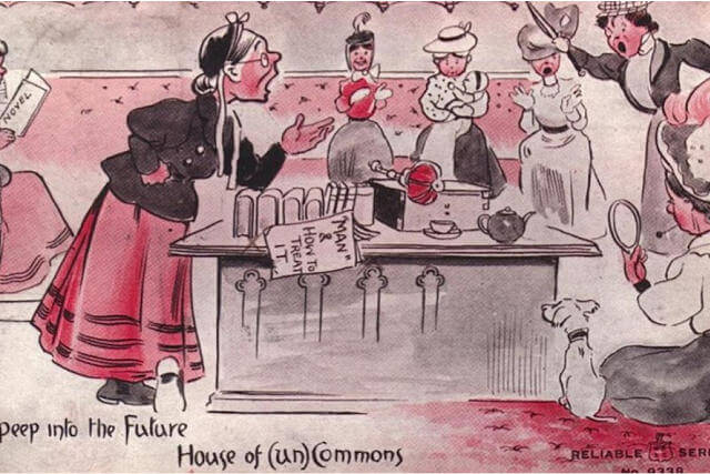 Propaganda Postcards Warn Men about the Dangers of Women’s Rights from the Early 20th Century (6)
