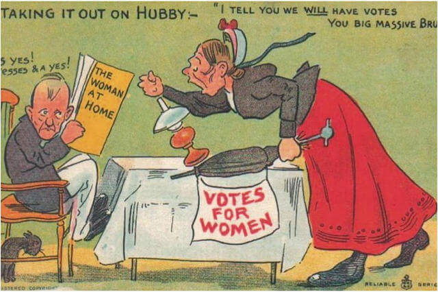 Propaganda Postcards Warn Men about the Dangers of Women’s Rights from the Early 20th Century (7)