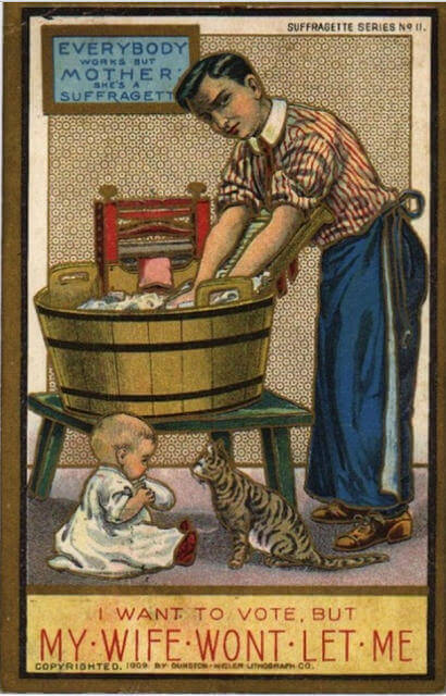 Propaganda Postcards Warn Men about the Dangers of Women’s Rights from the Early 20th Century (12)