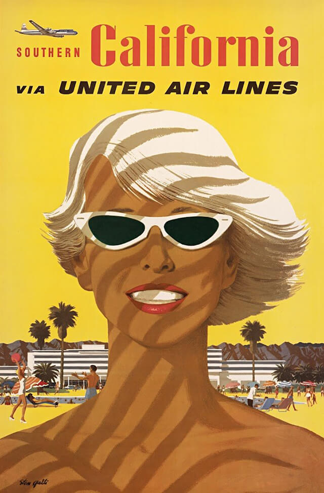 The Golden Age of Air Travel Beautiful Vintage Airline Posters - 06