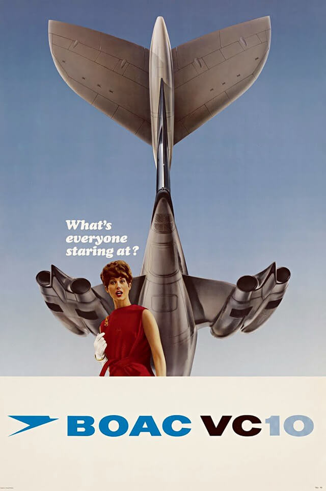 The Golden Age of Air Travel Beautiful Vintage Airline Posters - 21