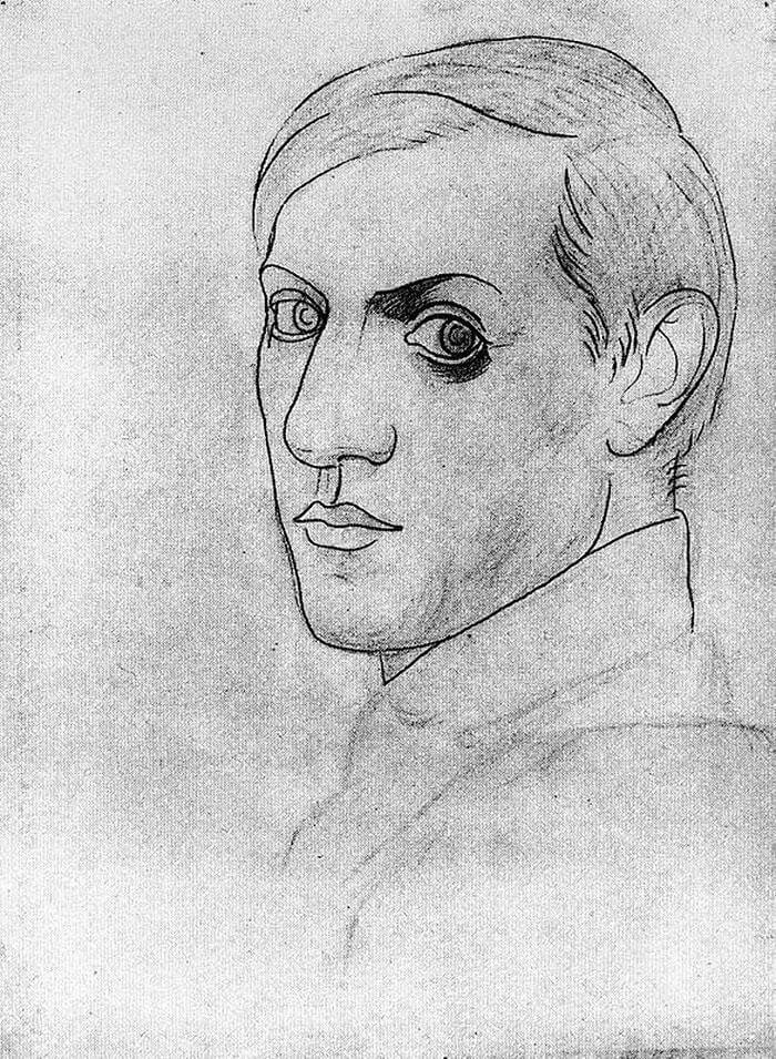 Picasso Self Portrait Evolution From Age 15 To Age 90 (6)