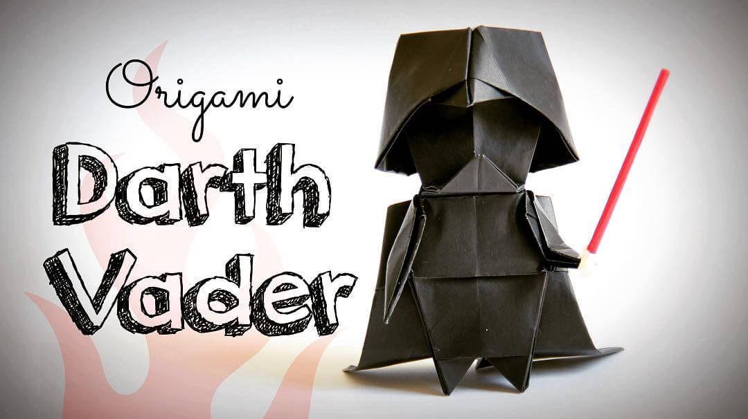 haz tu origami de darth vader oldskull
