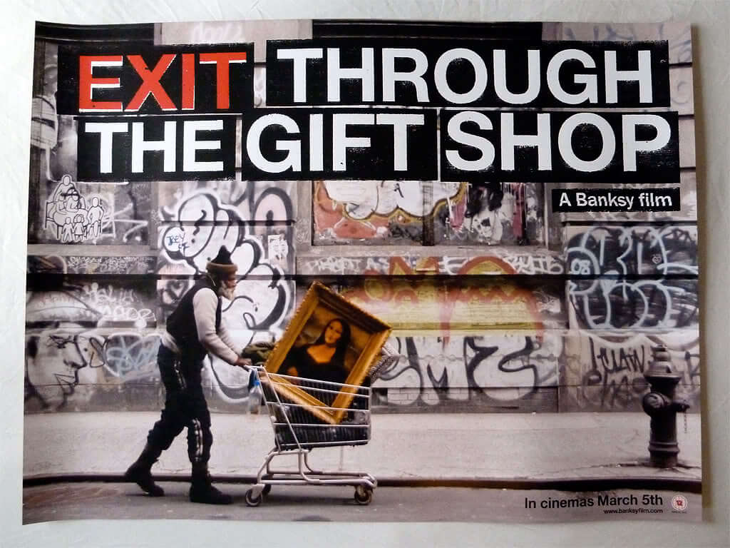 Portada del documental de banksy Exit Through The Gift Shop