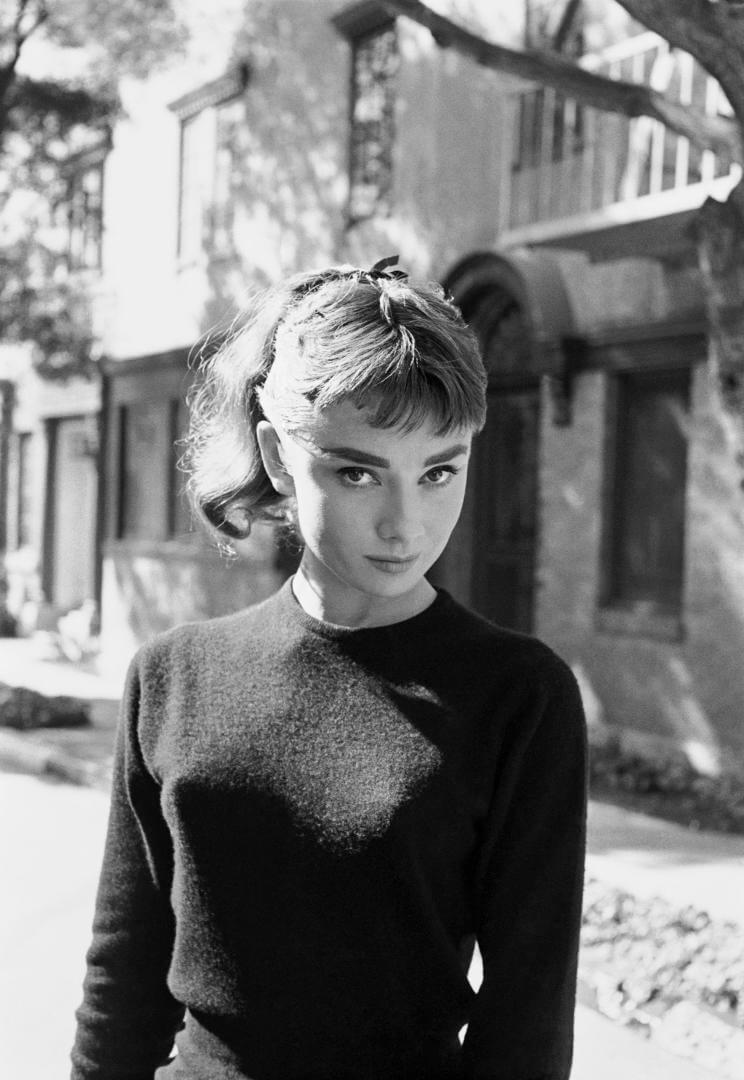 Primer plado de la actriz Audrey Hepburn