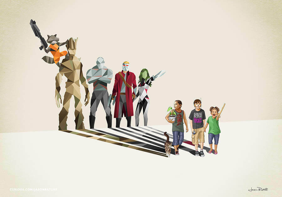 New Children’s Superheroes Shadows Posters (6)
