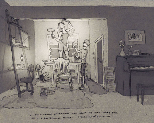 A Diary of 365 Adorable Sketches By Curtis Wiklund - 14