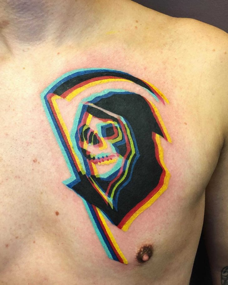 El fluorescente estilo de tatuar de Adam Friedman