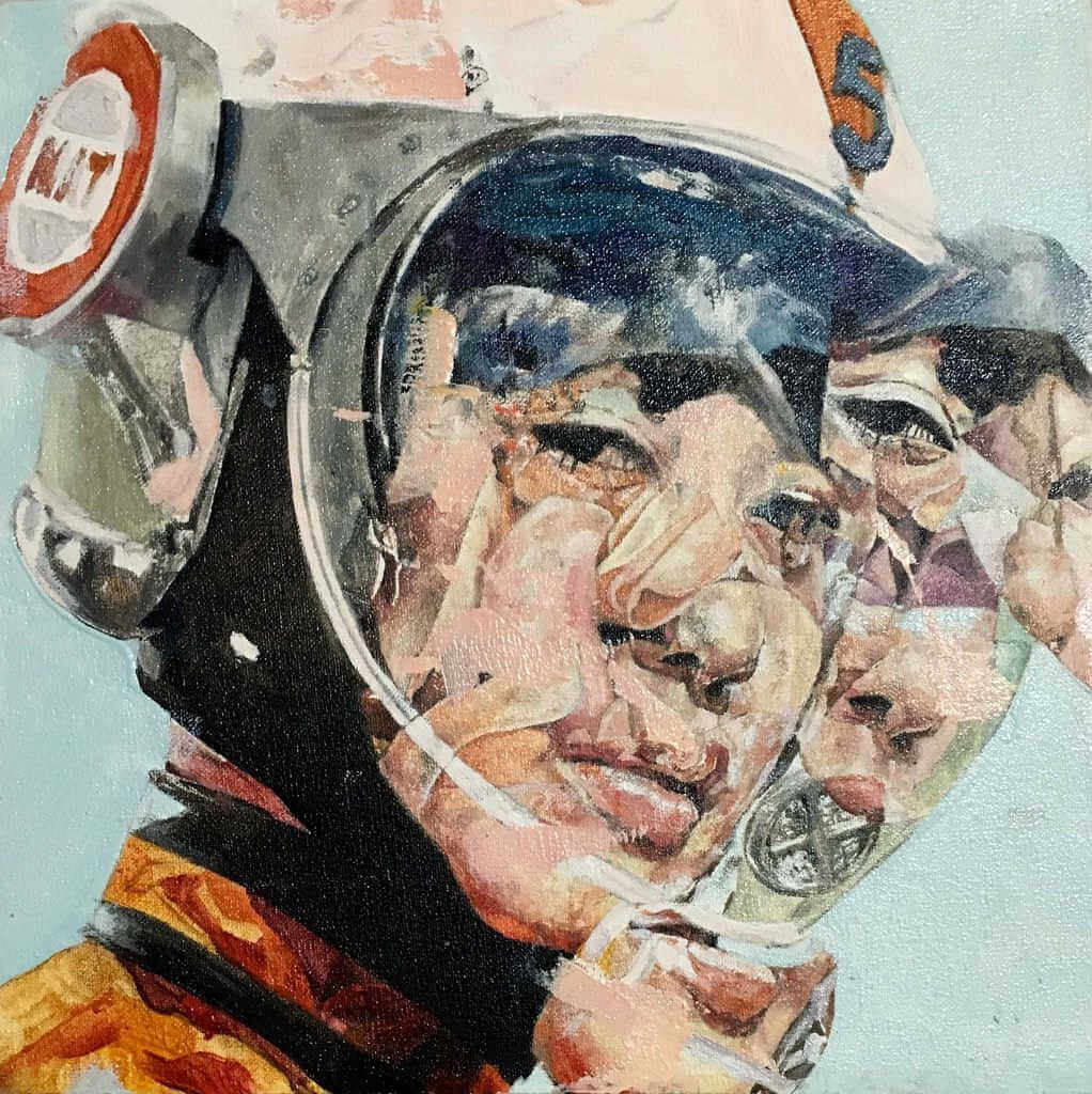 Ilustración de una astronauta china de Benjamín García 