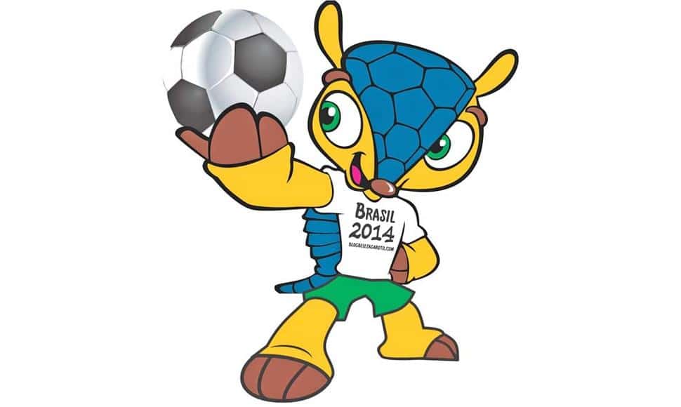 Fuleco. Mascota oficial de la Copa del Mundo de fútbol de Brasil 2014.