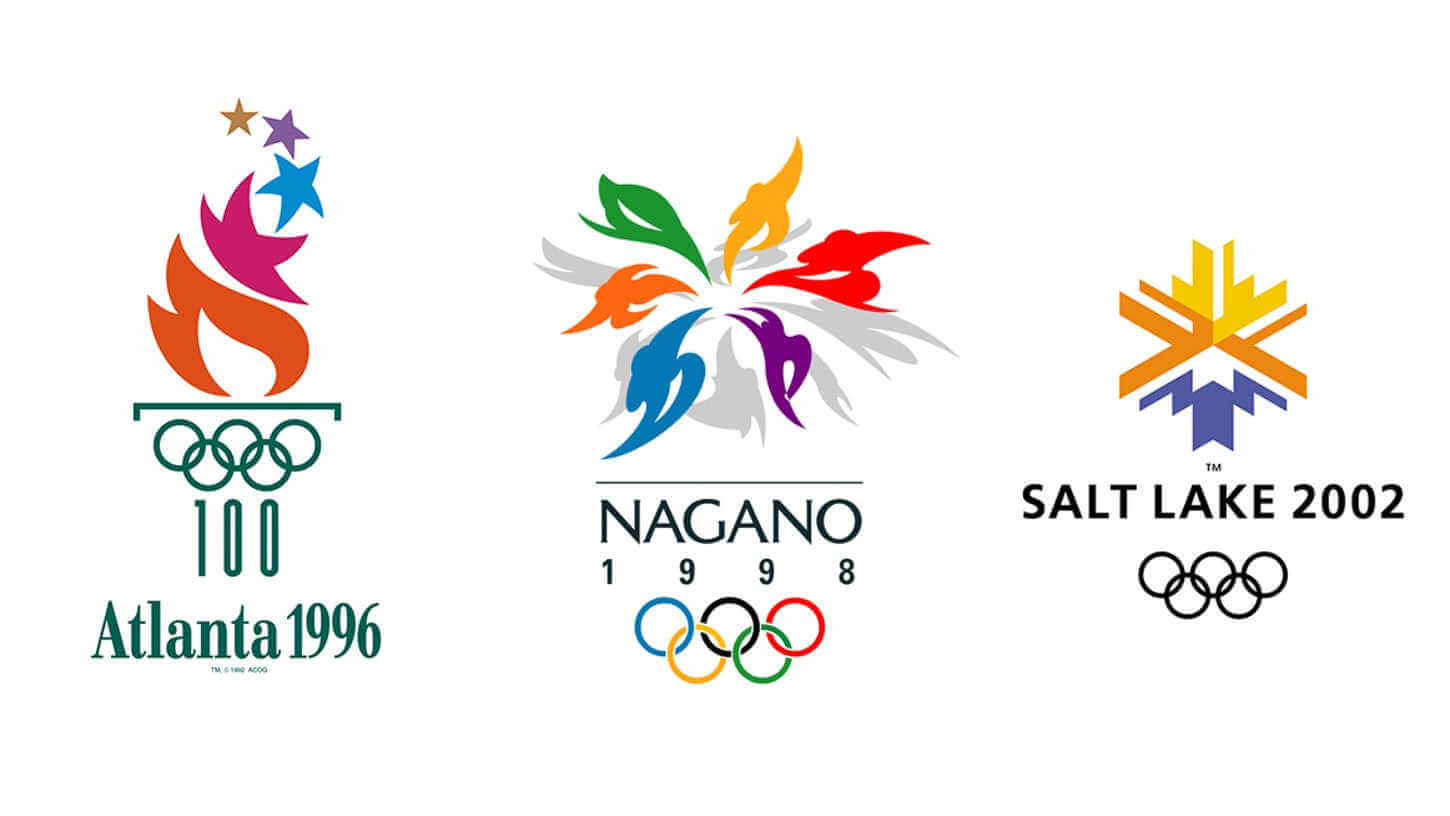 Logotipos de juegos olimpicos crados por walter Landor