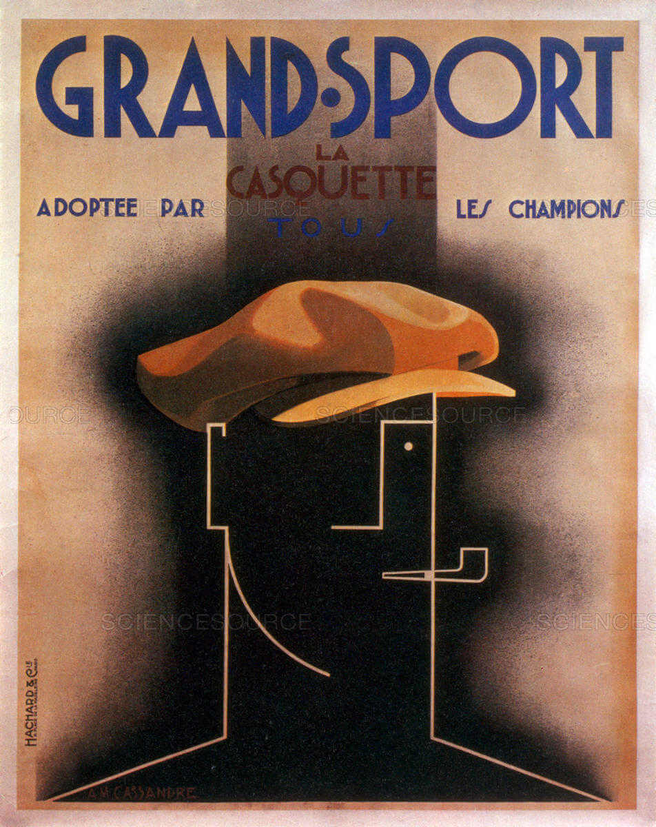 Carte cubista de Grand Sport de AM Cassandre