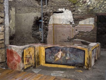 Murales descubiertos en la antigua ciudad romana de Pompeya