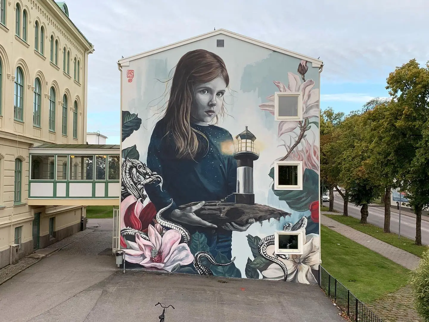 Västervik Sweden lula goce street art