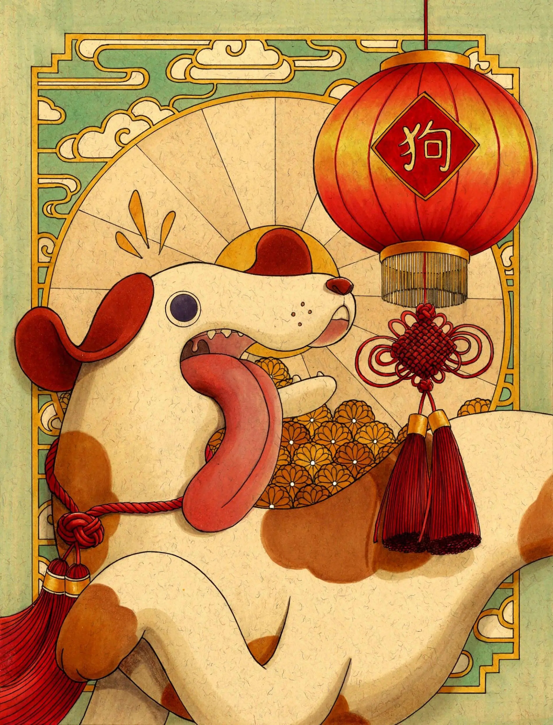 ilustraciones felicia chiao año chino perro