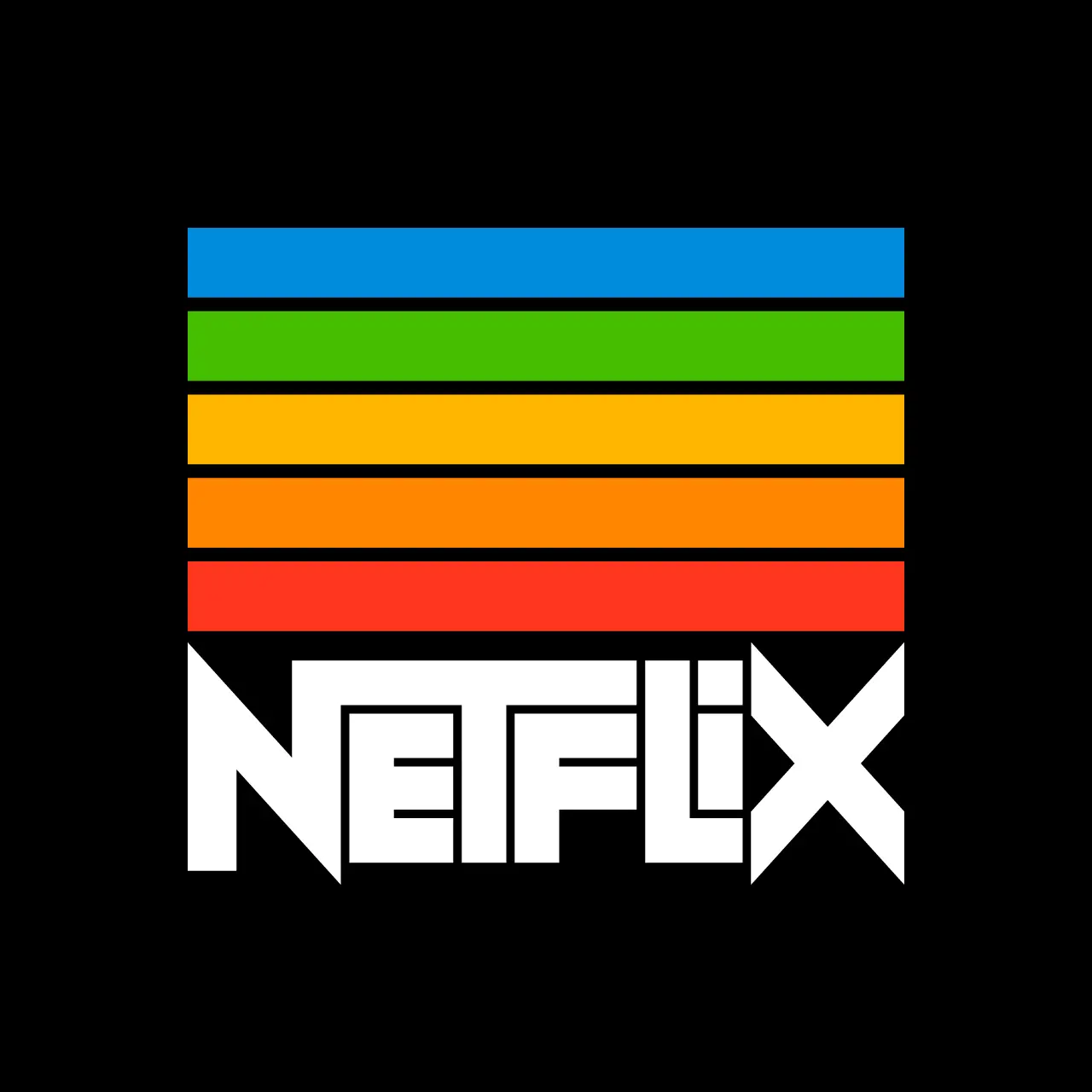 netflix vintage logo rafael serra