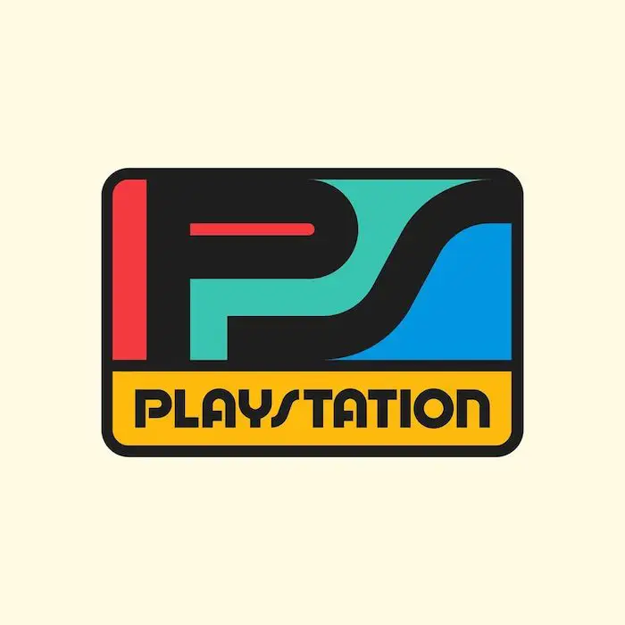 play station vintage logos rafal serra