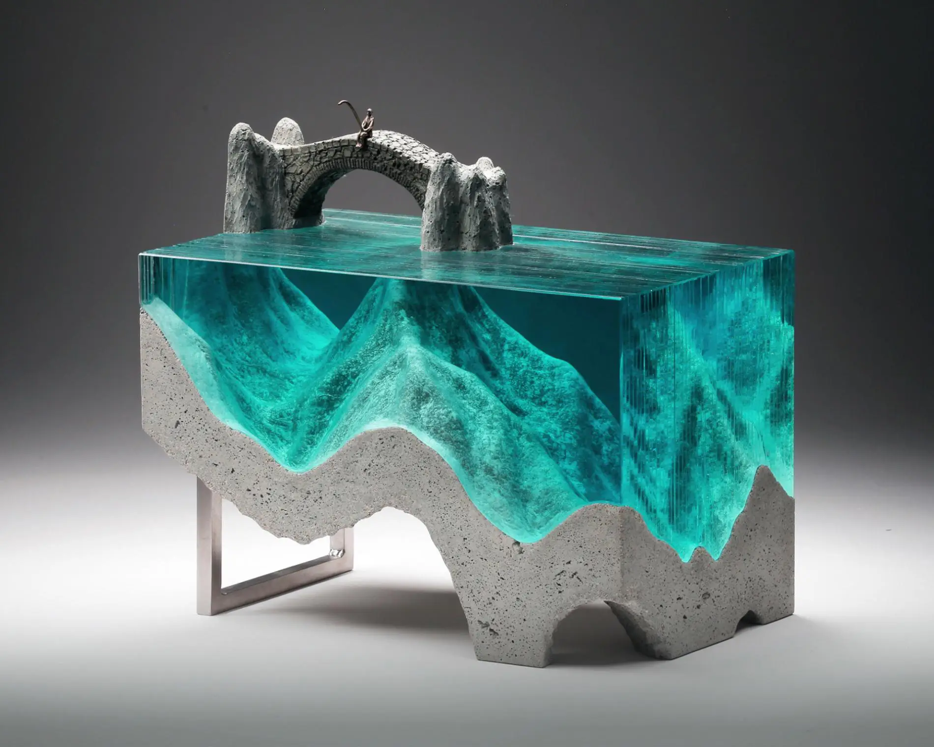 ben youn escultura vidrio mar