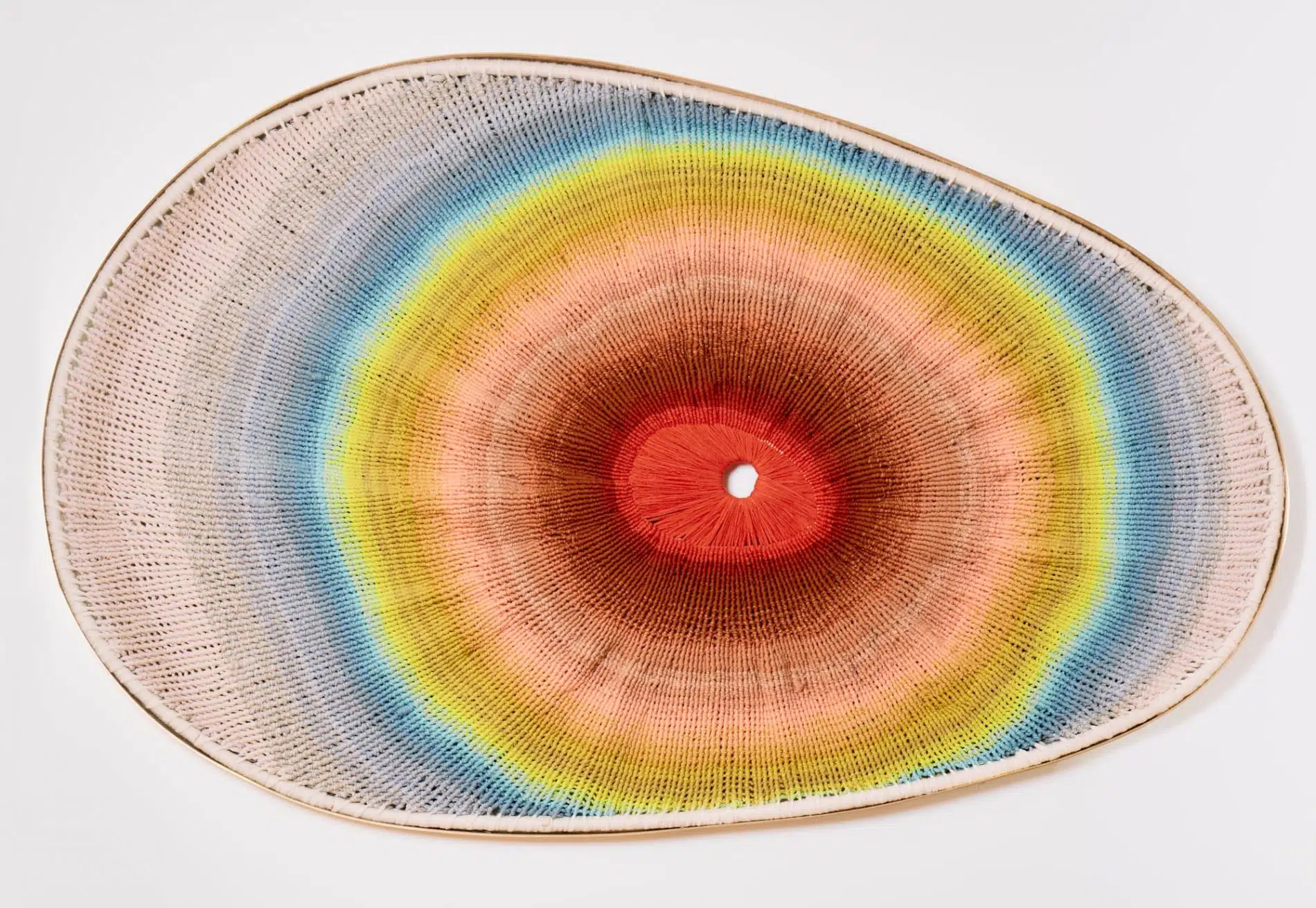 tapices tejidos con fibras naturales en colores degradados