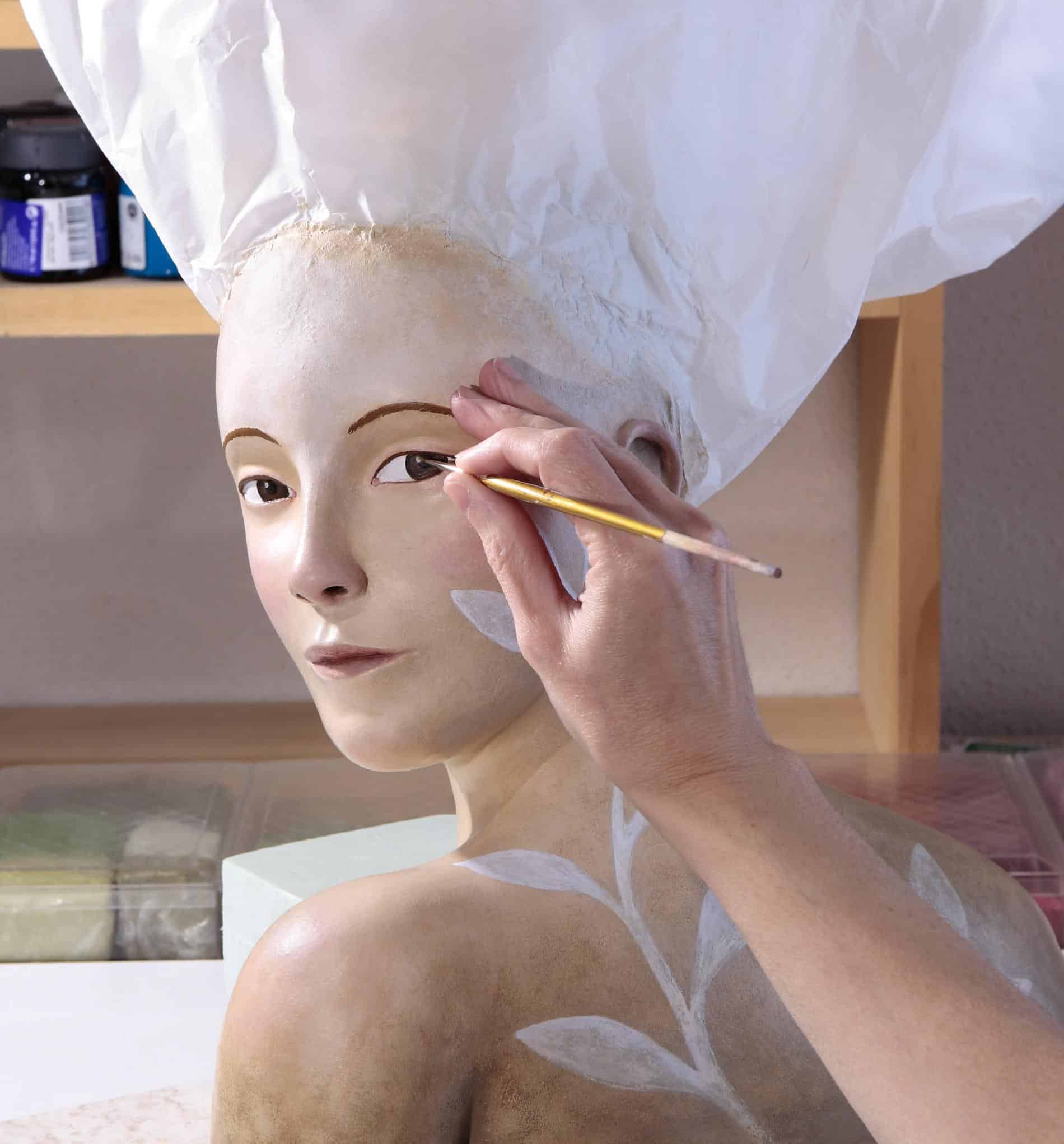 irma_gruenholz esculrura ilustracion cfollaje cuerpo y pelo proceso