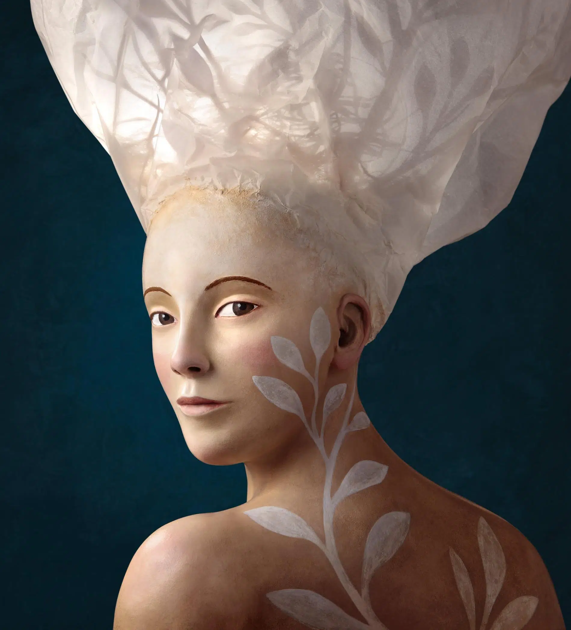 irma_gruenholz esculrura ilustracion cfollaje cuerpo y pelo