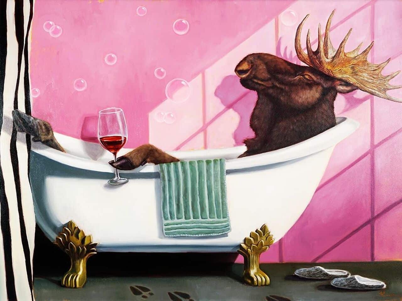 lucia_heffernan_ ciervo en la bañera