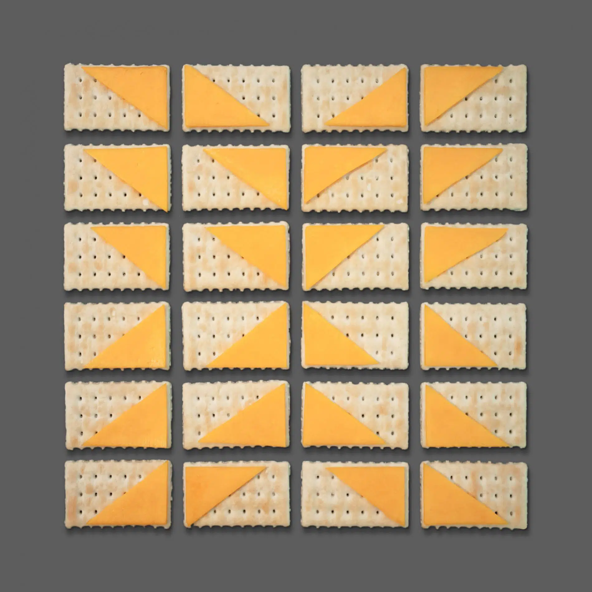 kristen meyers flat lays diseños geometricos con galletas y queso