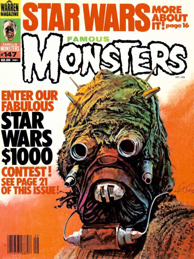 Famous Monsters of Filmland portada de revista b
