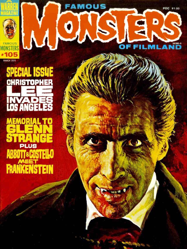 Famous Monsters of Filmland portada de revista dracula