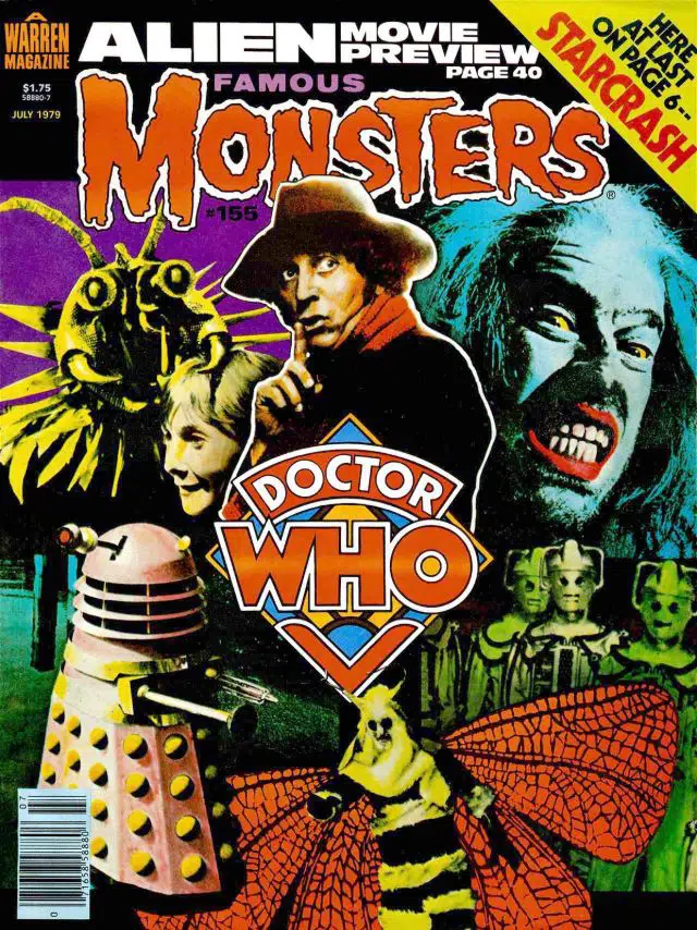 Famous Monsters of Filmland portada de revista julio 1979 doctor who