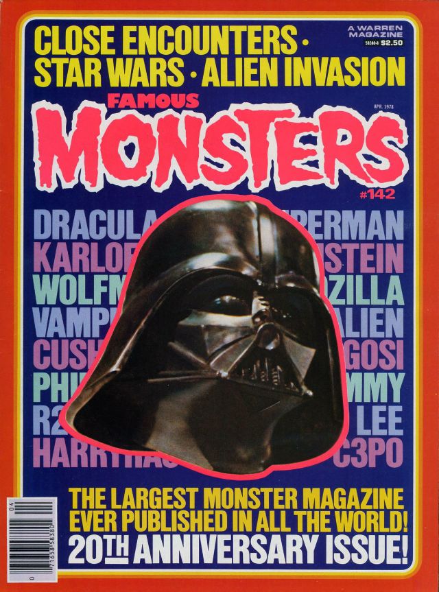 Famous Monsters of Filmland portada de revista star wars