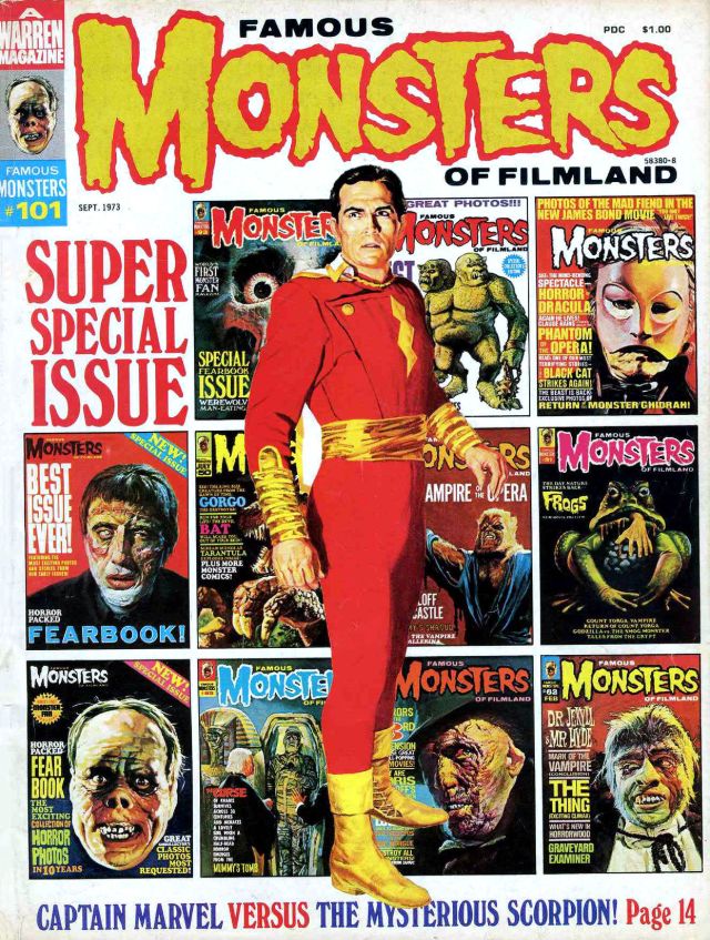 Famous Monsters of Filmland portada de revista super special issue
