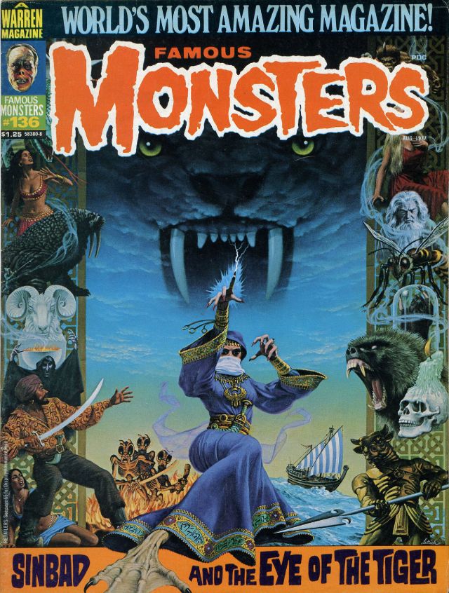 Famous Monsters of Filmland portada de revista west world tigeer