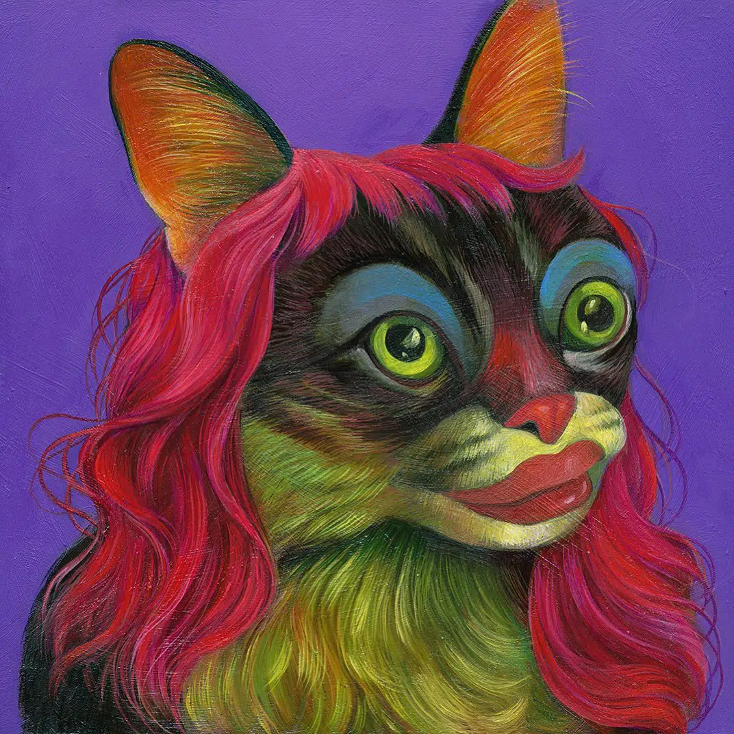Gregory Jacobsen gamour cats pintura grotesca