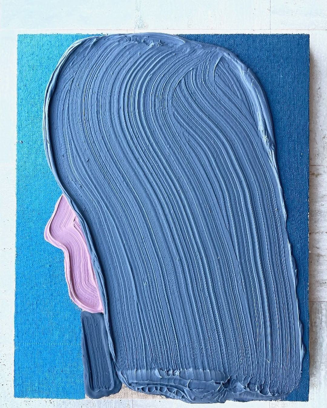 jose lerma retratos empaste mujer pelo azul