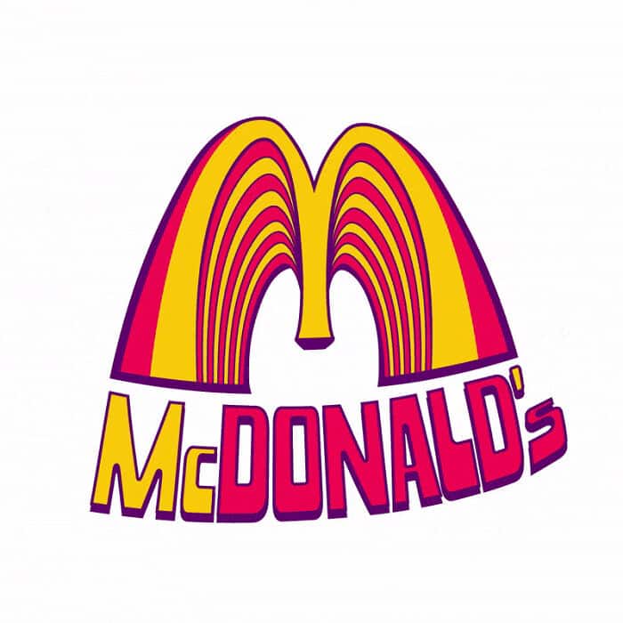 rediseño logotipo mcdonalds psicodelico