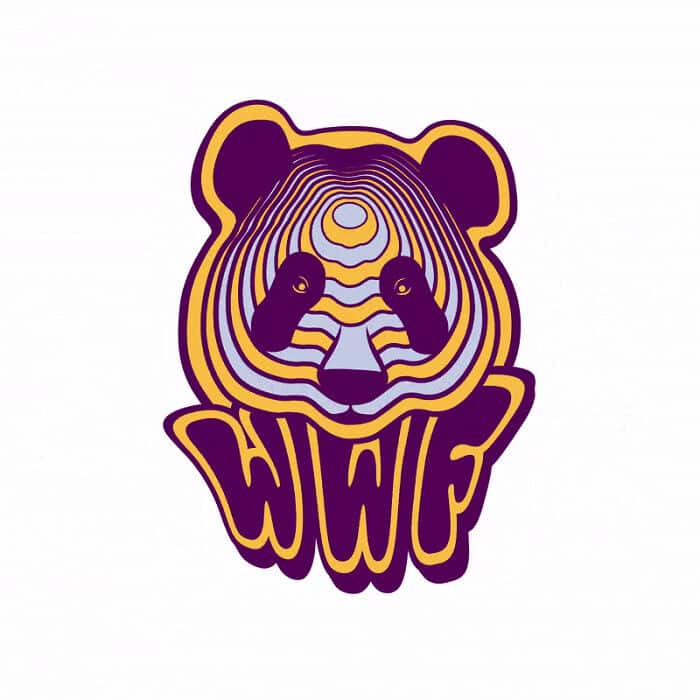 rediseño logotipo wwf psicodelico